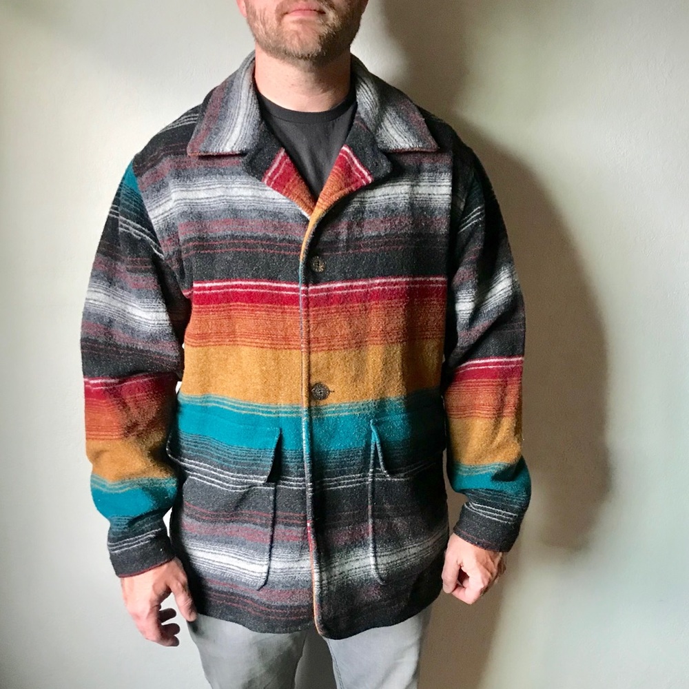 Woolrich Blanket Coat Vintage - Picture 2 of 11